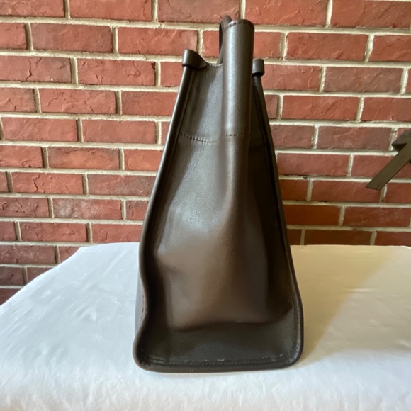 •Lanvin #22115 RARE Baratas Embossed Leather MM Tote Bag Embossed Logo Unisex - Picture 14 of 16